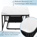 2er-Set moderne Couchtische in Marmoroptik