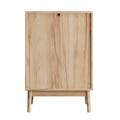 Modern Oak 4-Drawer Storage Cabinet