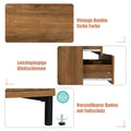 Kommode mit 6 Schubladen – Industrial Design in Dunkler Eiche