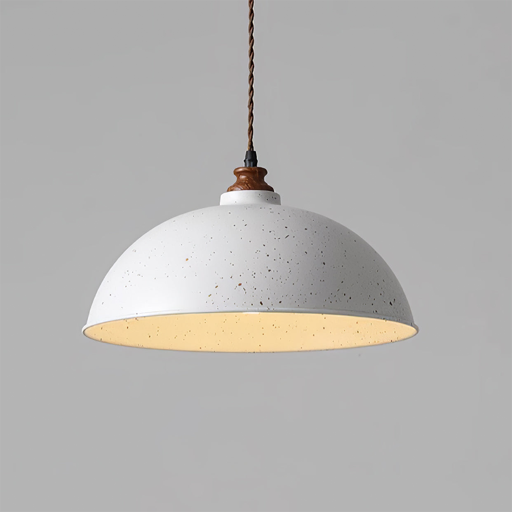 Modern Pendant Light White Wrought Iron - E27 Socket, Warm and White Light, Adjustable Height, Semi-Flush Mount