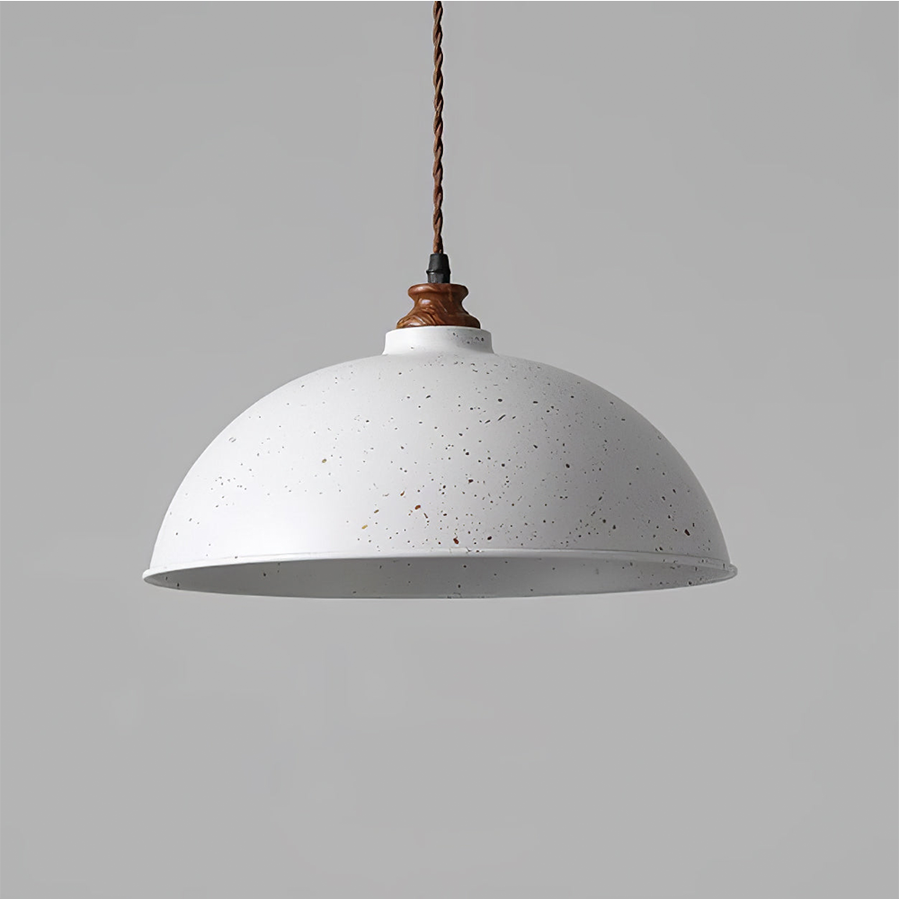 Modern Pendant Light White Wrought Iron - E27 Socket, Warm and White Light, Adjustable Height, Semi-Flush Mount