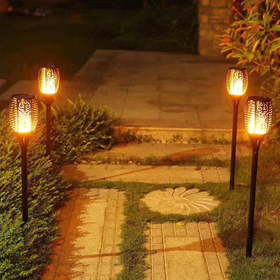 LED Solar Gartenfackeln - IP65 Wasserdicht, Automatische Ein/Aus, 10 Stunden Brenndauer - Umweltfreundliche Solar Gartenbeleuchtung