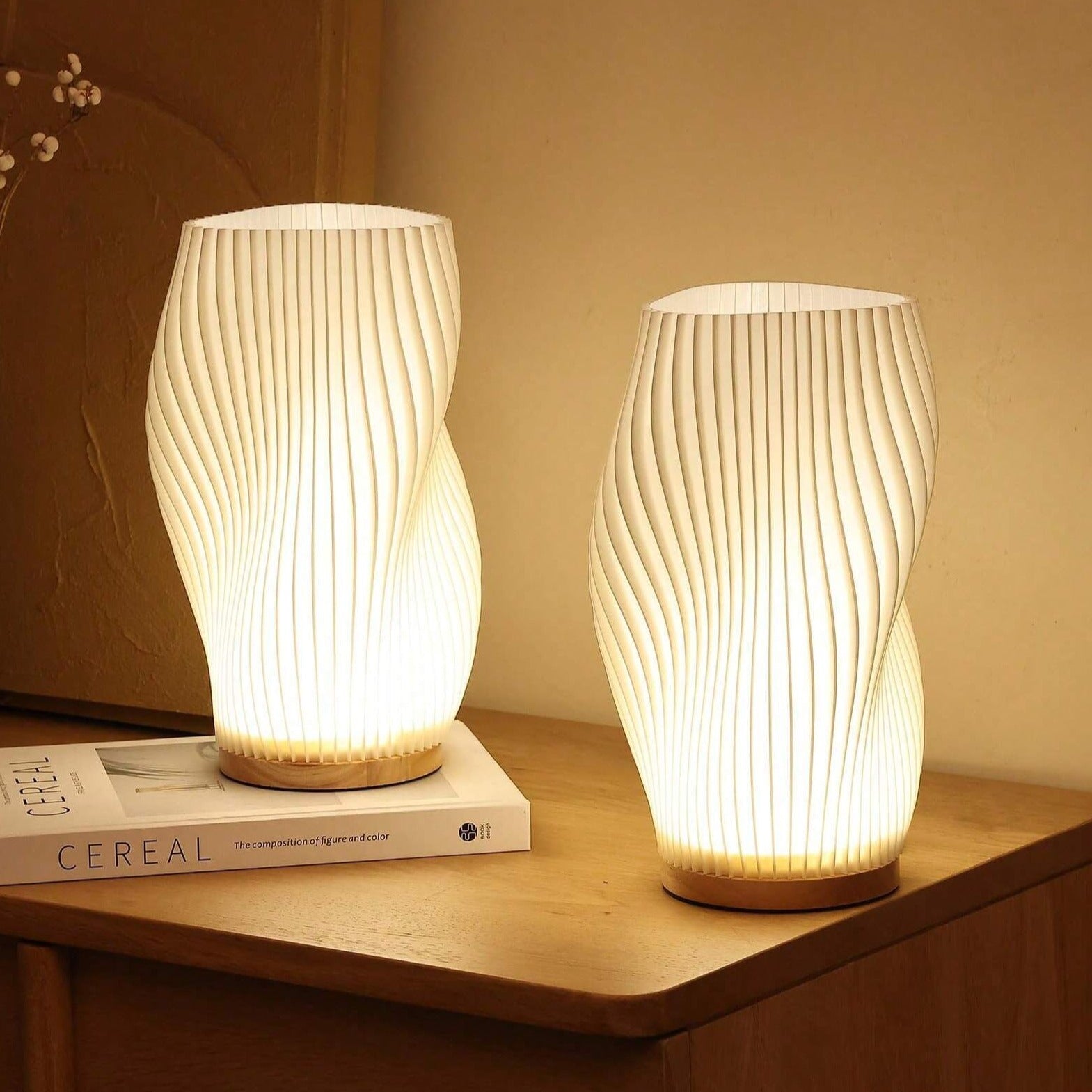 Wellenkamm Lampe