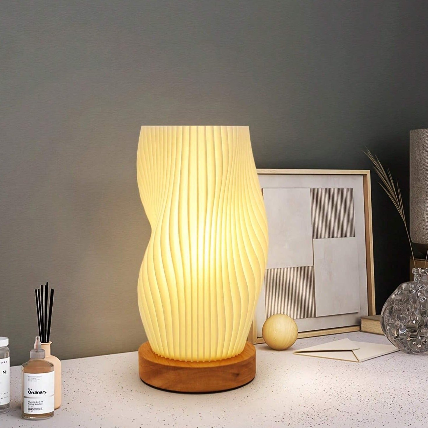 Wellenkamm Lampe