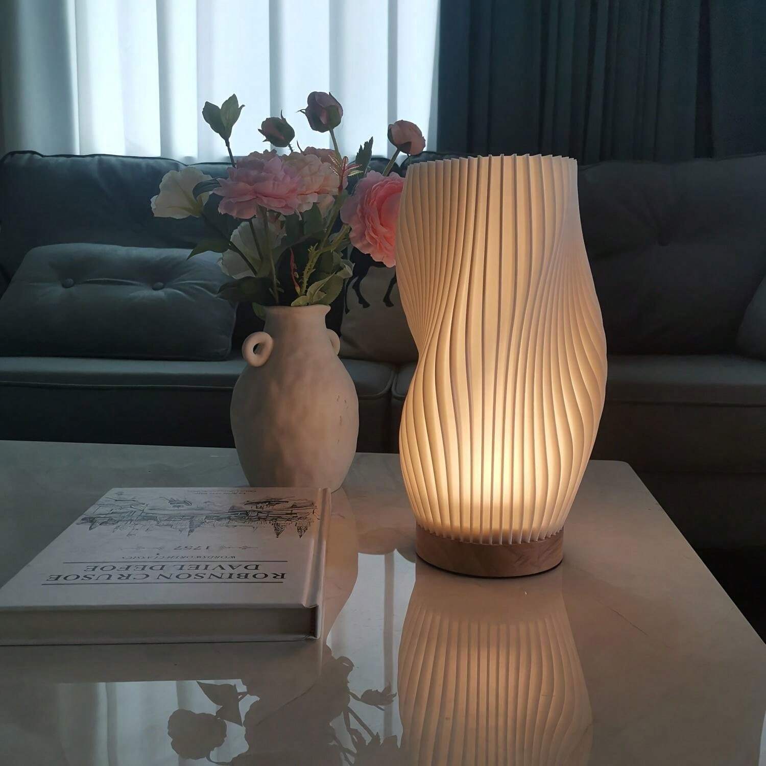 Wellenkamm Lampe