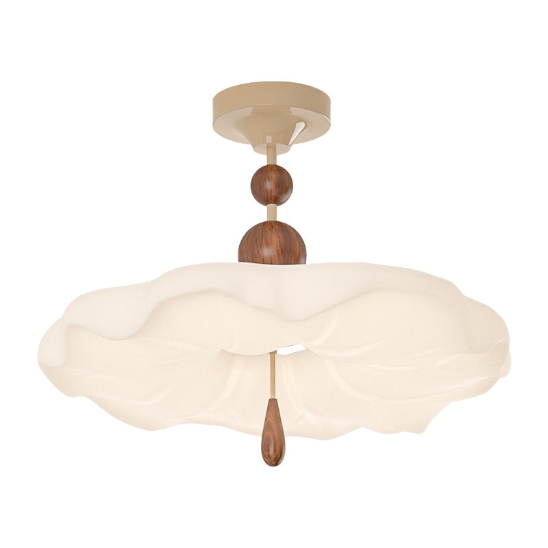 Vintage-Deckenlampe in Cremefarbe, wolkenförmig, fürs Schlafzimmer