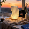 3D Holz Nachtlicht – Dekorative Atmosphärenlampe mit modernem Design