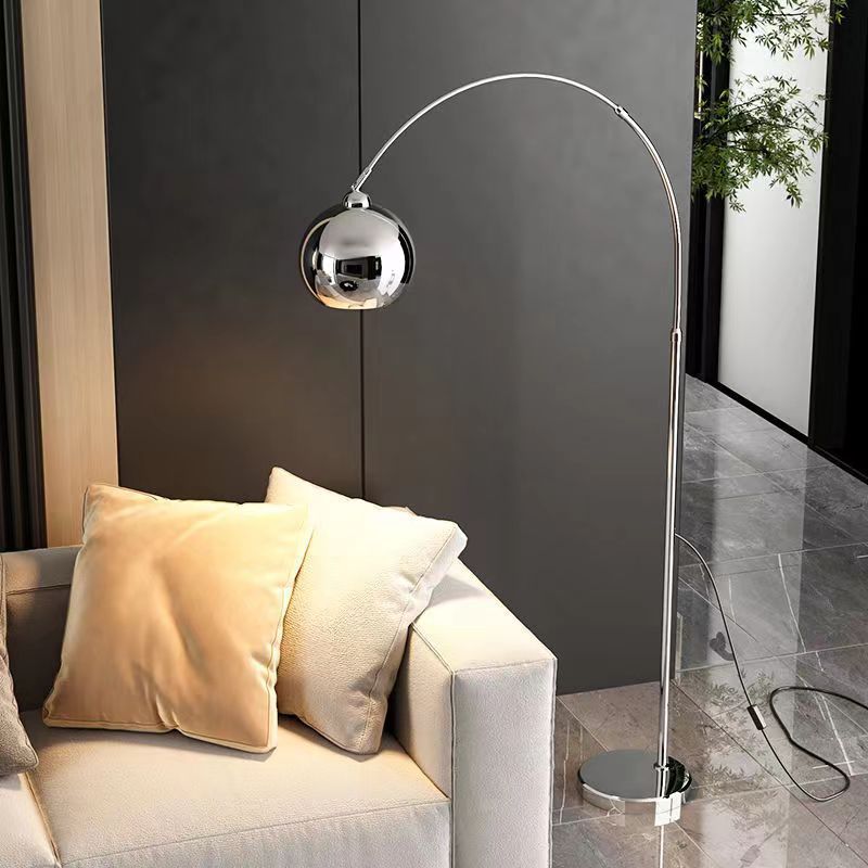 Moderne Bogen-Stehlampe mit verstellbarem Arm für Wohnzimmer & Sofa