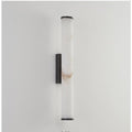 Lineare Marmor Wandlampe mit Messingstruktur