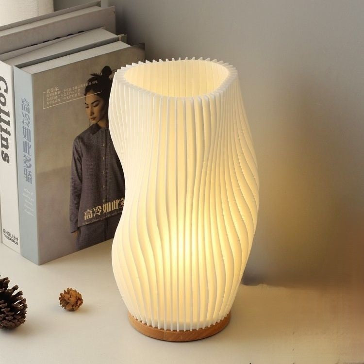 3D Holz Nachtlicht – Dekorative Atmosphärenlampe mit modernem Design