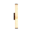 Lineare Marmor Wandlampe mit Messingstruktur