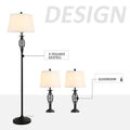 Vintage 3-teiliges Lampen-Set mit Steh- und Tischleuchten für stilvolle Raumbeleuchtung