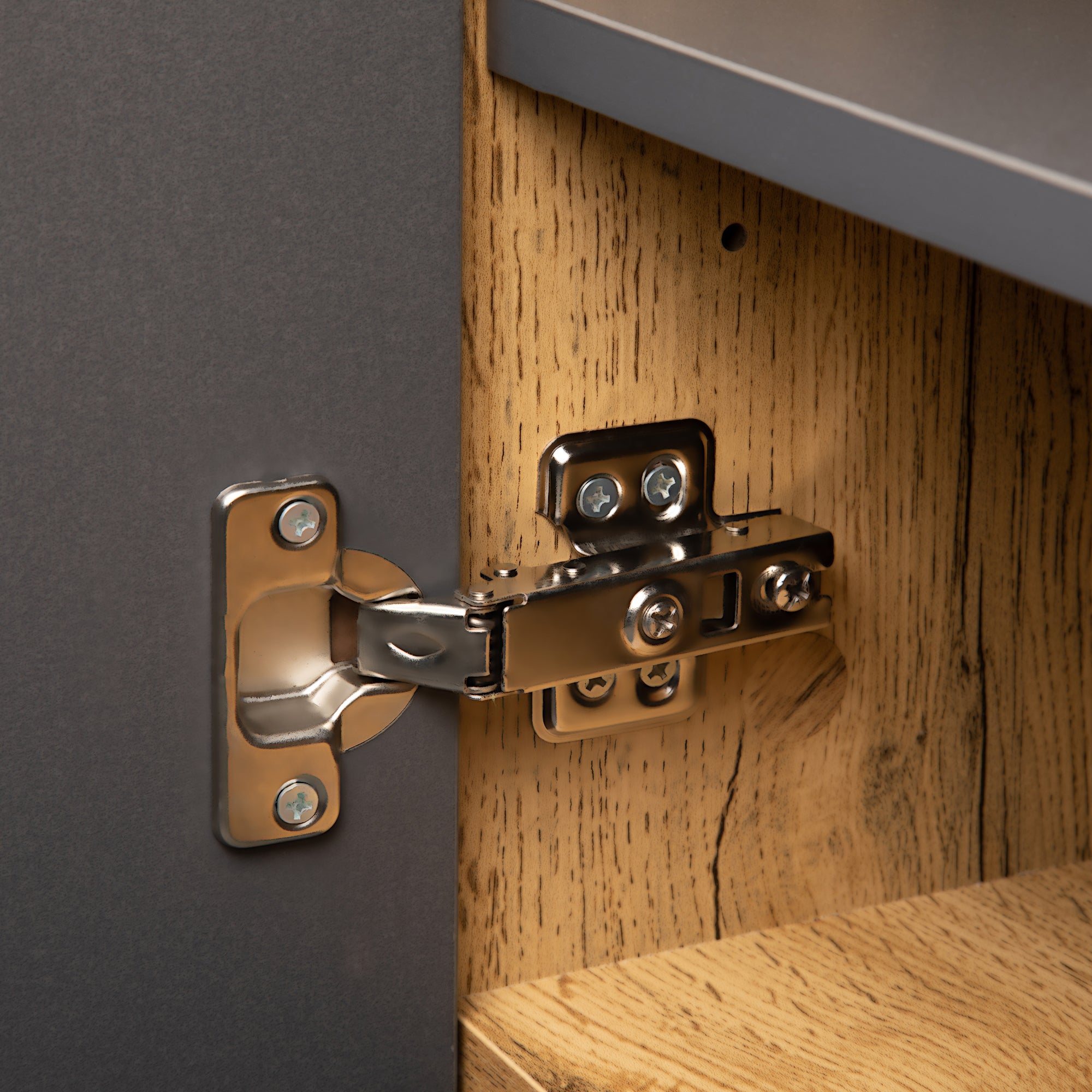 Moderner TV-Schrank mit Colorblocking-Design