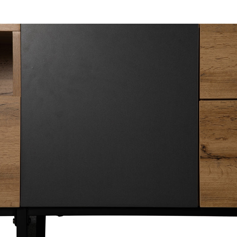 Moderner TV-Schrank mit Colorblocking-Design