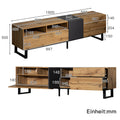 Moderner TV-Schrank mit Colorblocking-Design