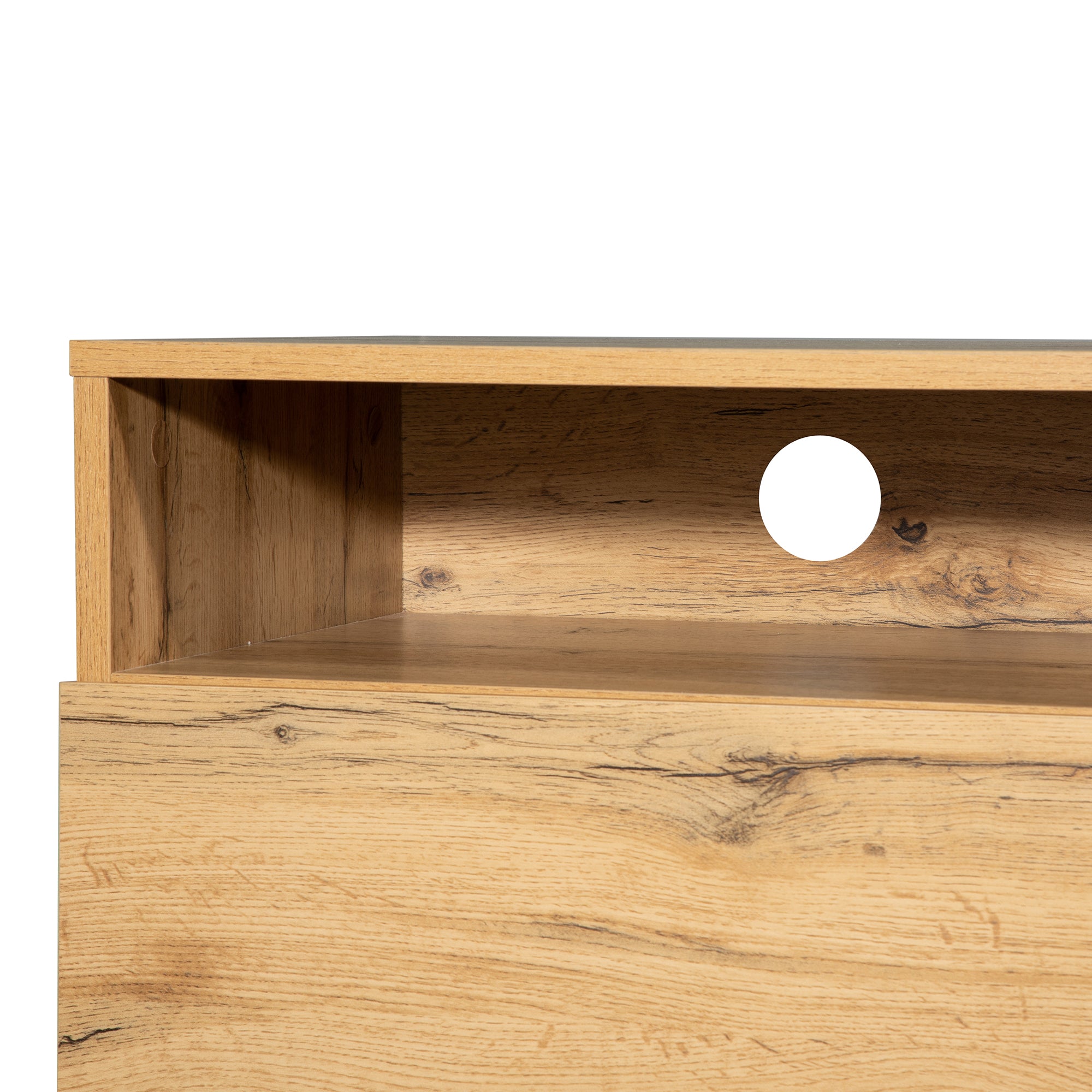 Moderner TV-Schrank mit Colorblocking-Design