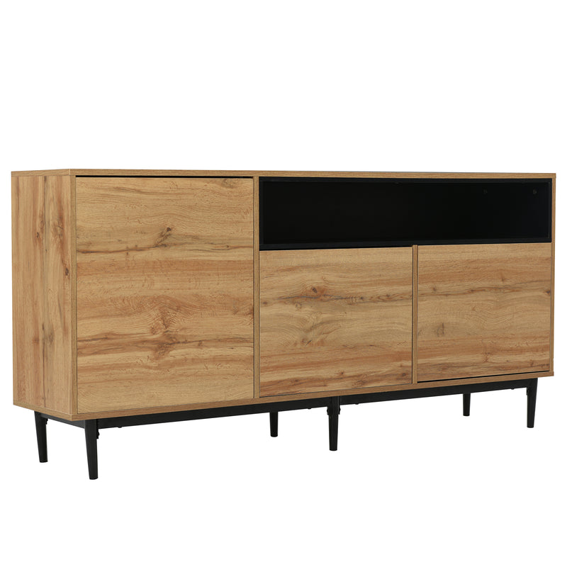 Modern Wooden Sideboard with 3 Doors