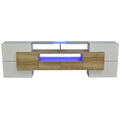 Moderner TV-Schrank mit LED & Glasoberfläche