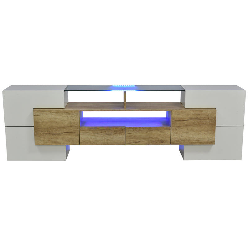 Moderner TV-Schrank mit LED & Glasoberfläche