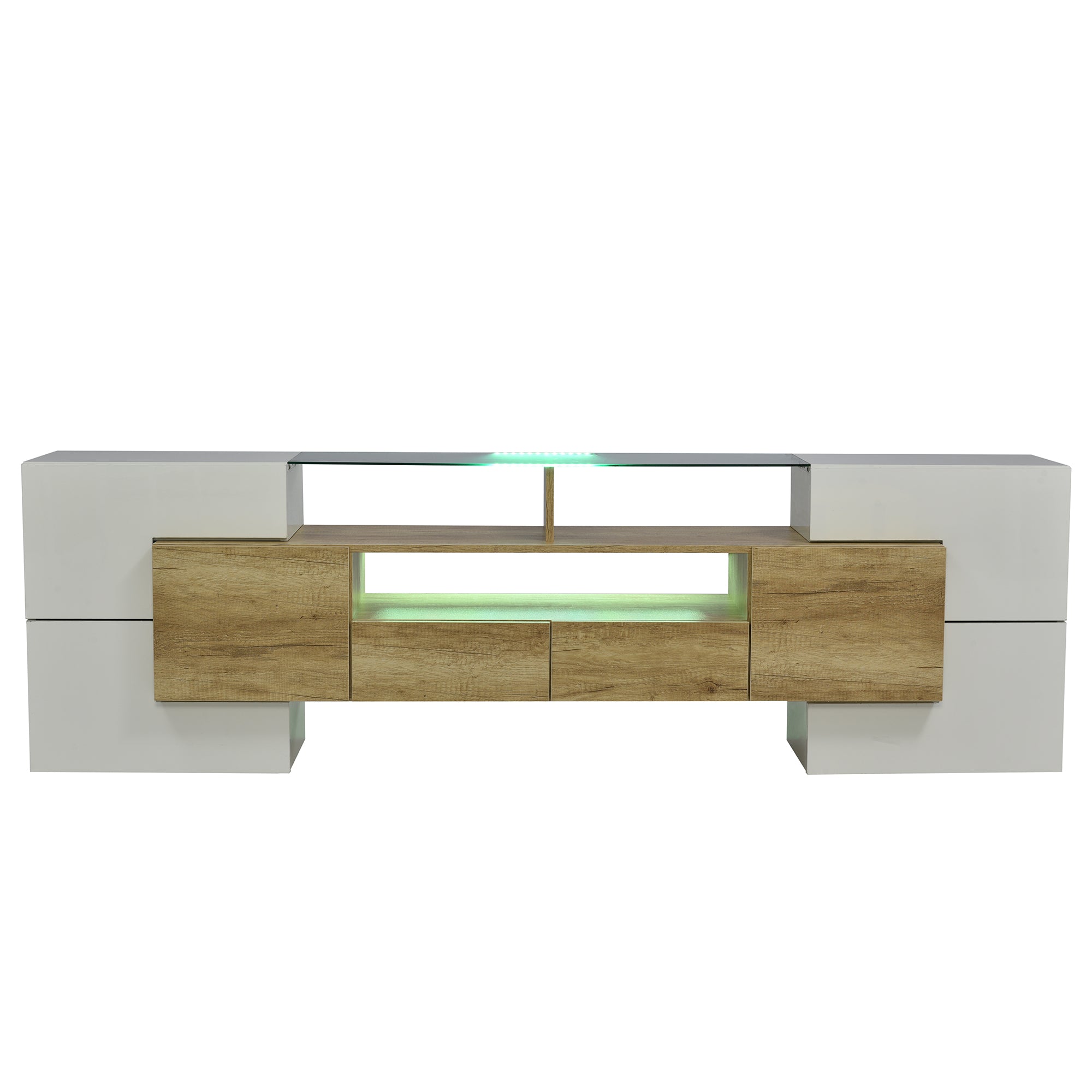 Moderner TV-Schrank mit LED & Glasoberfläche