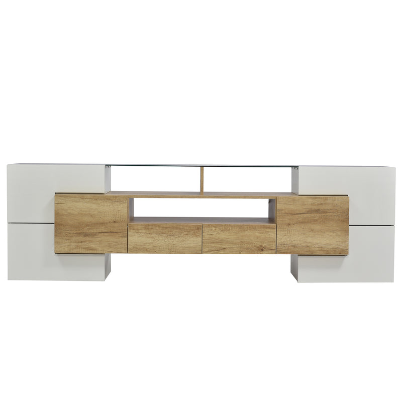 Moderner TV-Schrank mit LED & Glasoberfläche