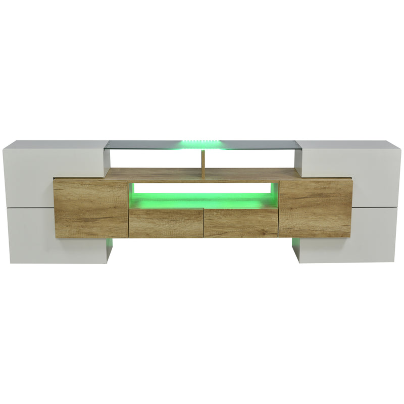 Moderner TV-Schrank mit LED & Glasoberfläche