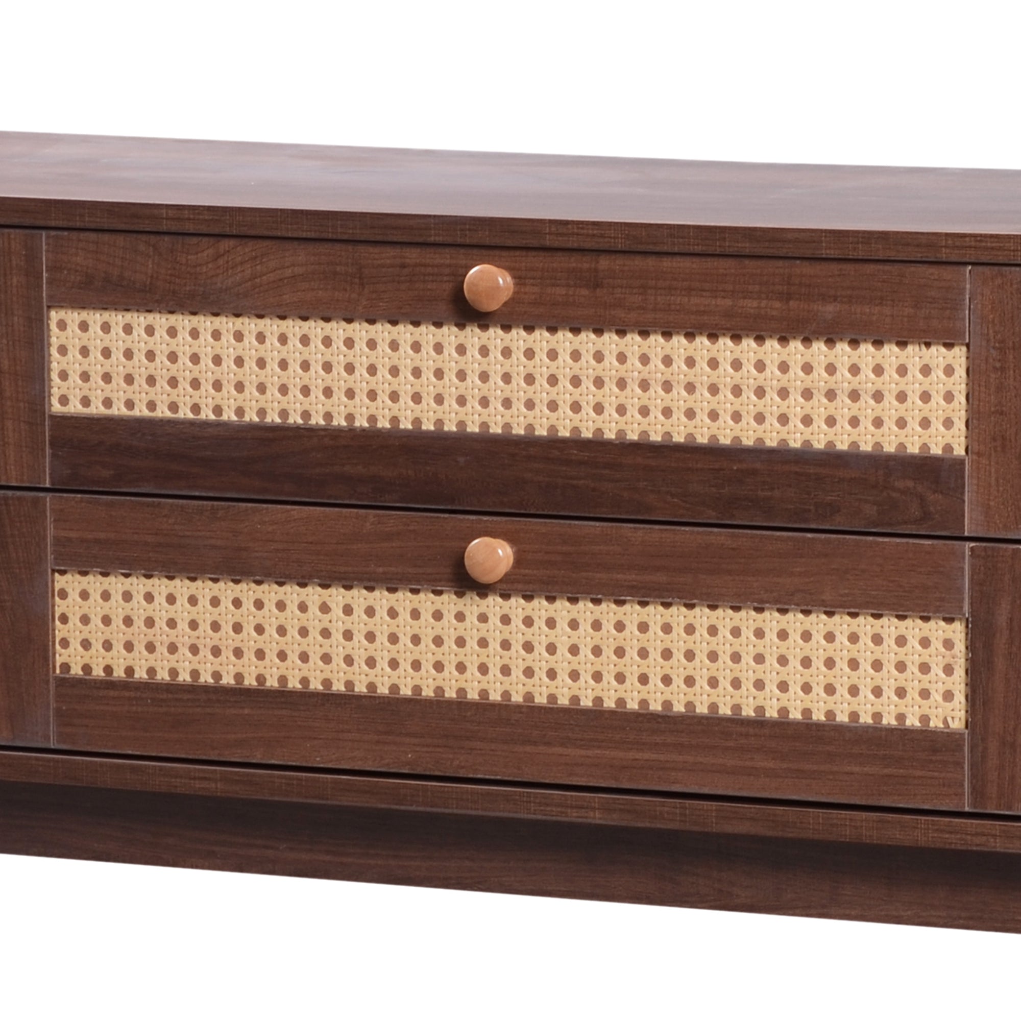 TV-Schrank im natürlichen Rattan-Design