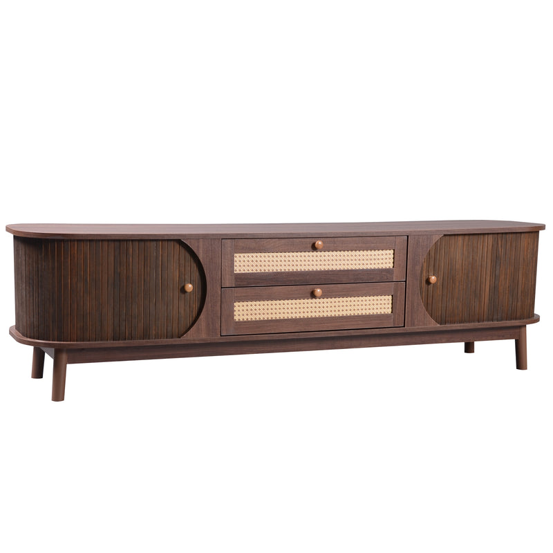 TV-Schrank im natürlichen Rattan-Design