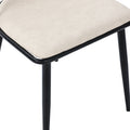 Esszimmerstuhl Set mit Rattan Rückenlehne und gepolstertem Sitz