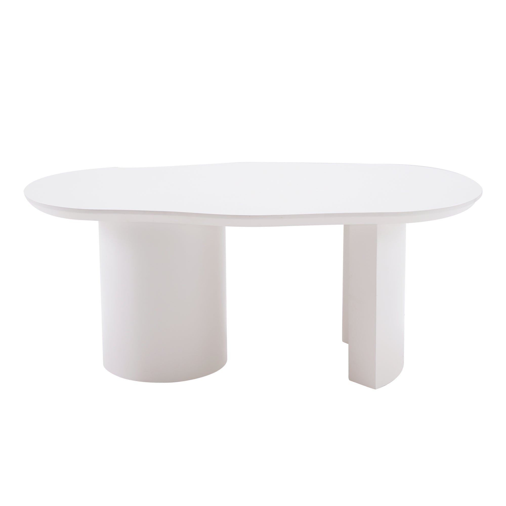 Moderner Couchtisch Weiß – Organische Form