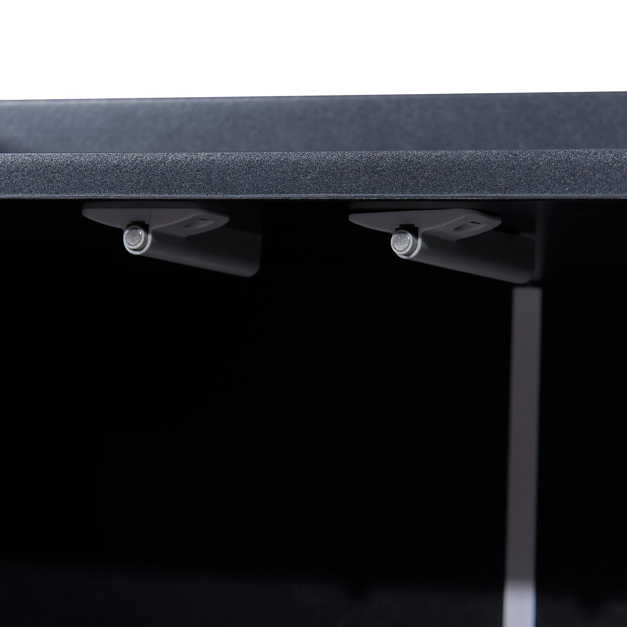 Minimalist Black 4-Door Sideboard Cabinet