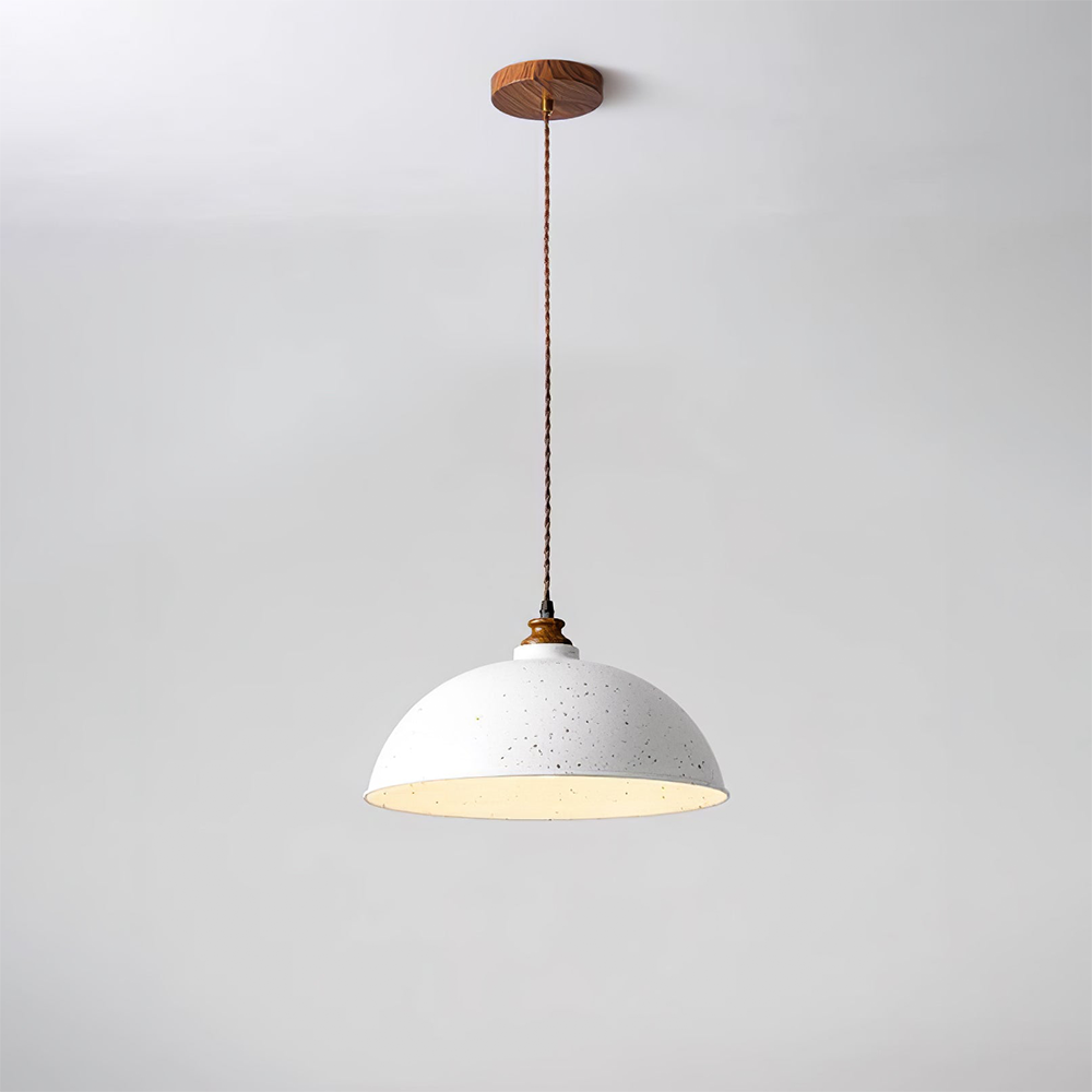 Modern Pendant Light White Wrought Iron - E27 Socket, Warm and White Light, Adjustable Height, Semi-Flush Mount