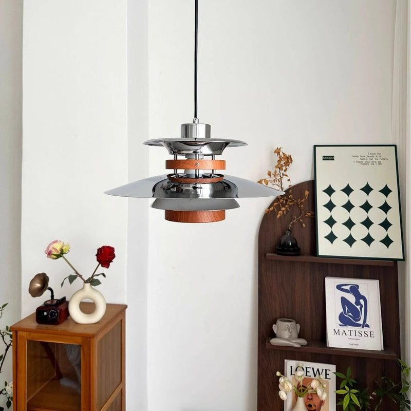 Vintage Bauhaus Pendelleuchte mit Schwenkarm