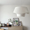 Vintage-Pendelleuchte im französischen Creme-Stil