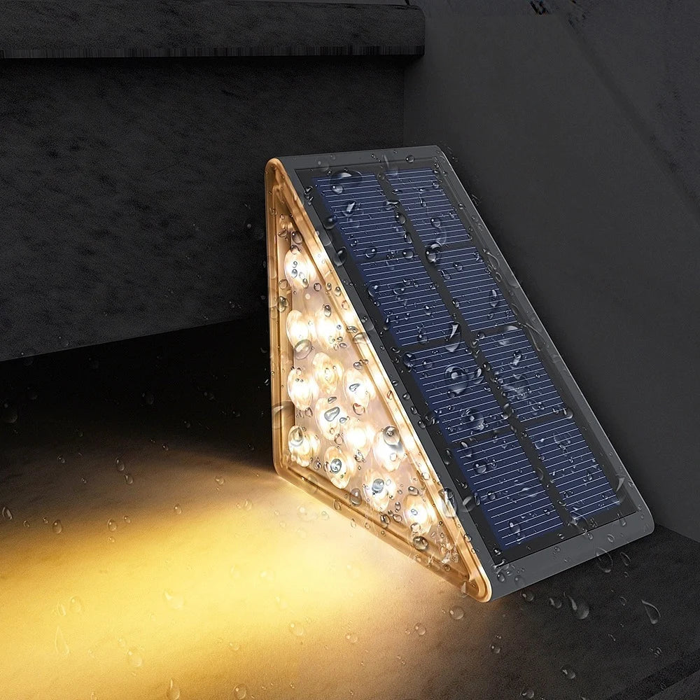 Kabellose Solar-Treppenbeleuchtung - Automatisch Ein/Aus, IP65 Wasserdicht, 10 Stunden Leuchtdauer, Umweltfreundlich