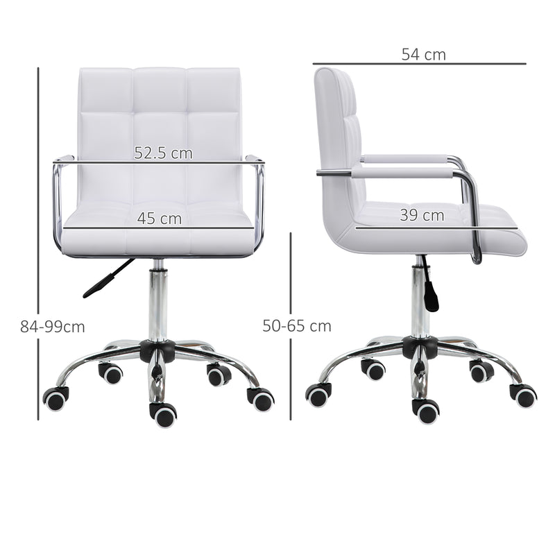 Ergonomischer Drehstuhl mit Armlehnen und Rollen für Büro & Homeoffice