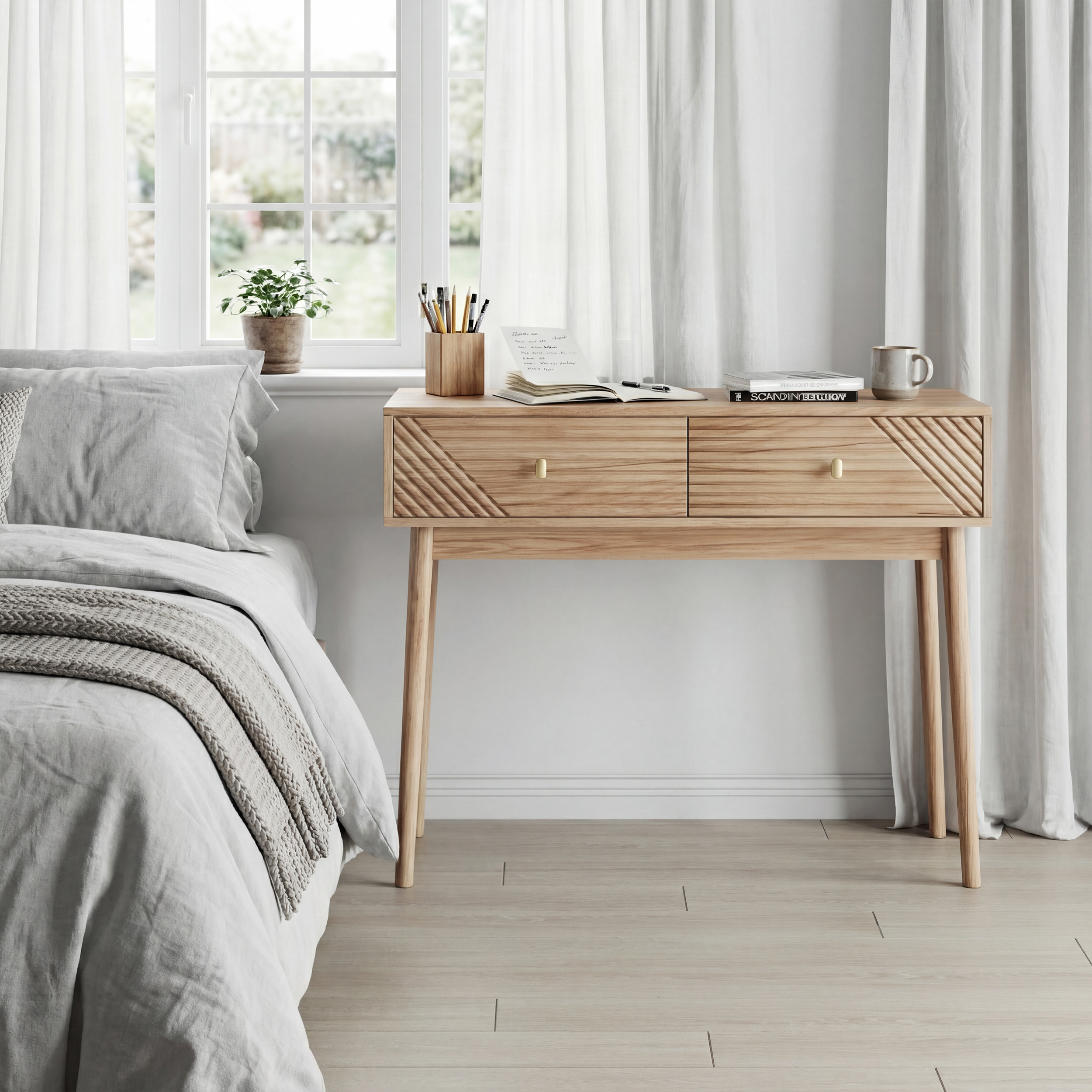 Konsolentisch / Schreibtisch im Mid-Century-Stil