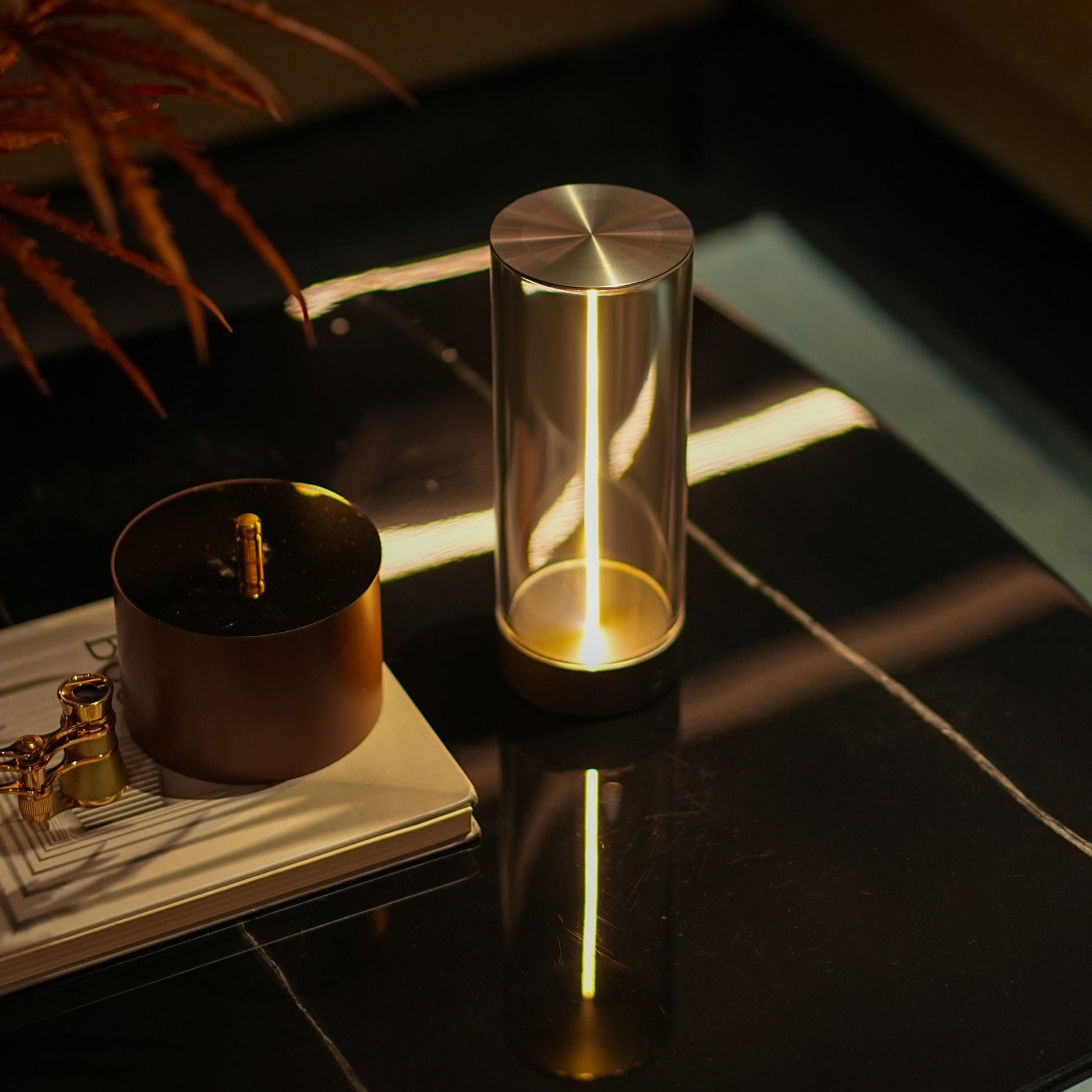 Zylinder mit magnetischer Lichtleiste