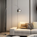 Moderne Bogen-Stehlampe mit verstellbarem Arm für Wohnzimmer & Sofa