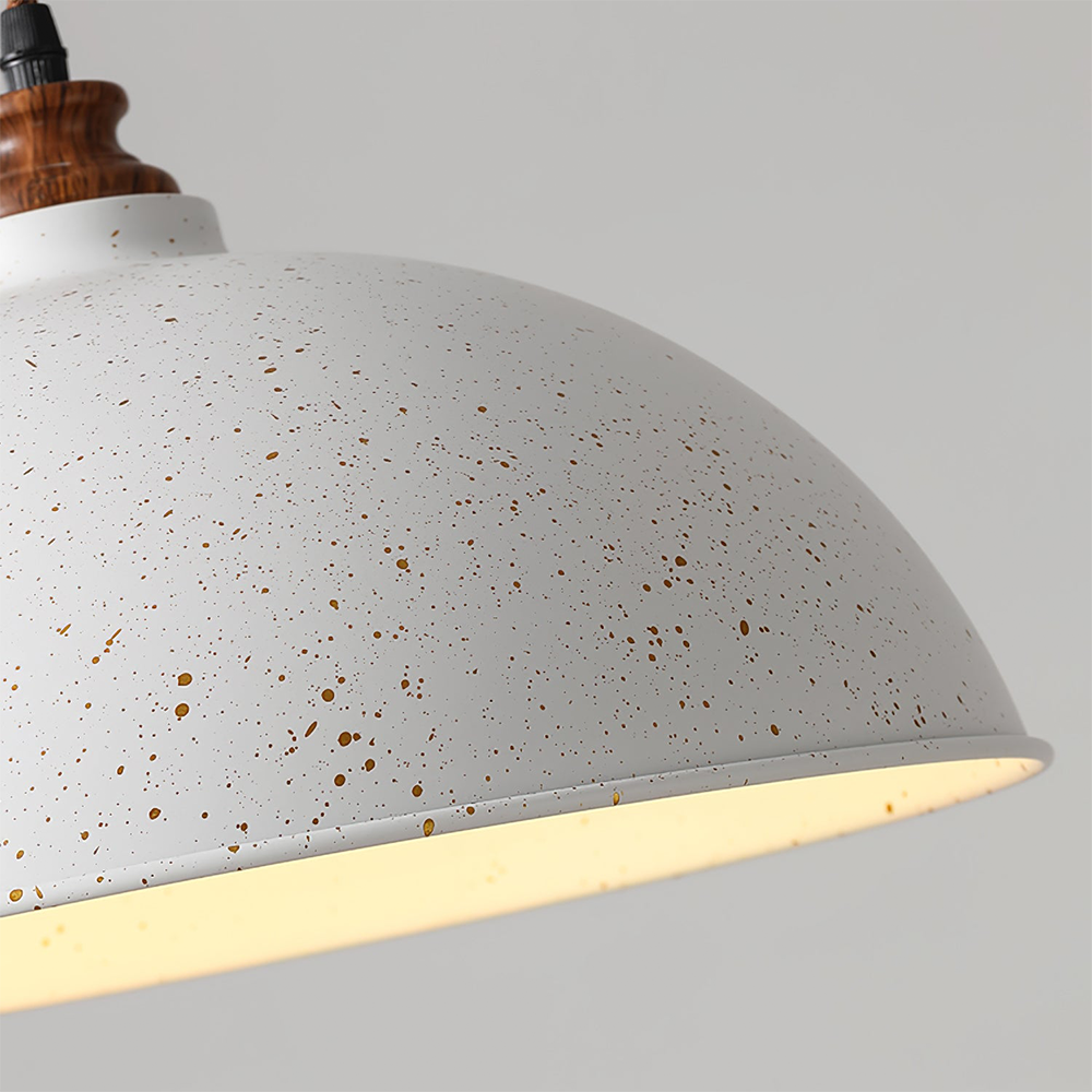 Modern Pendant Light White Wrought Iron - E27 Socket, Warm and White Light, Adjustable Height, Semi-Flush Mount