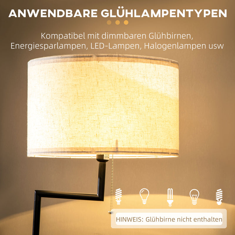 Moderne Stehleuchte mit Ablage und USB-Anschluss für funktionales Wohnen
