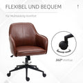 Moderner Brauner Bürostuhl mit Wippfunktion