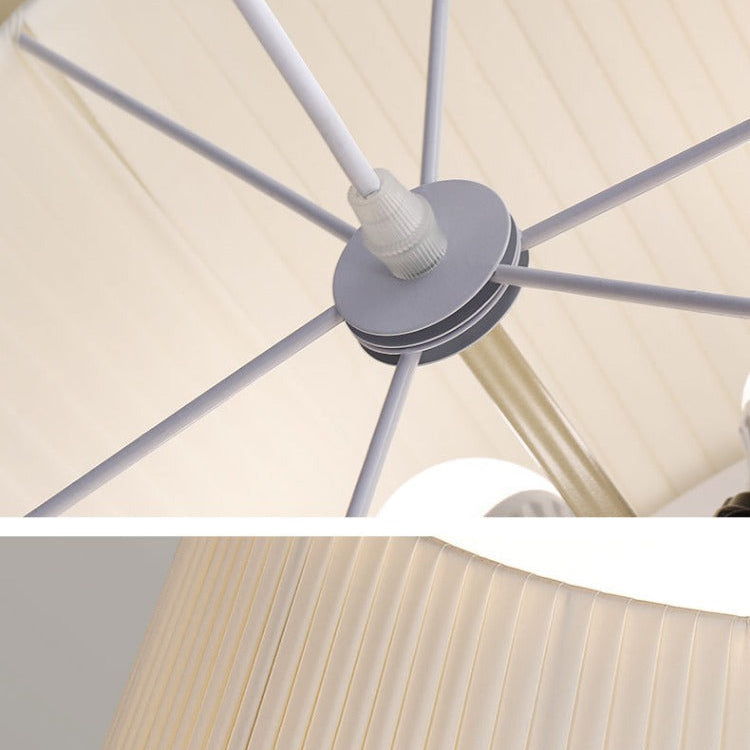 Vintage-Pendelleuchte im französischen Creme-Stil