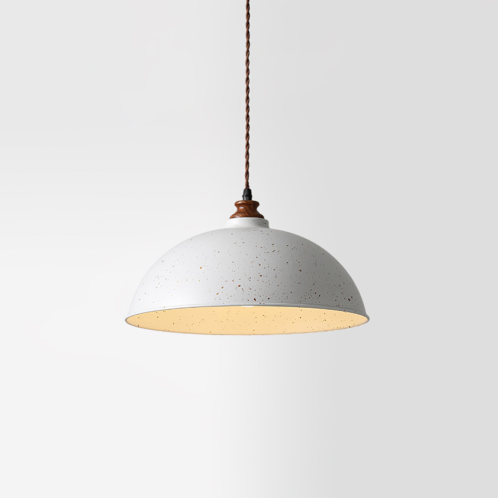 Modern Pendant Light White Wrought Iron - E27 Socket, Warm and White Light, Adjustable Height, Semi-Flush Mount