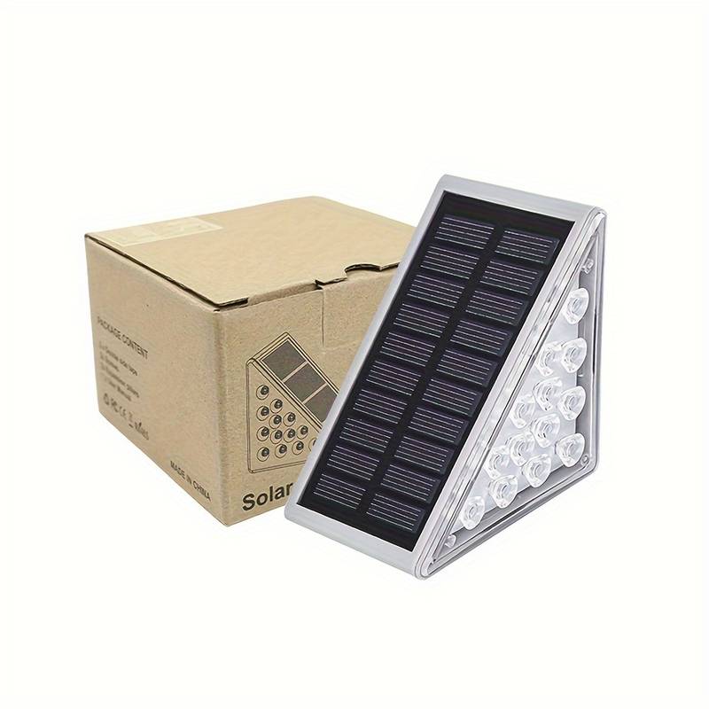Kabellose Solar-Treppenbeleuchtung - Automatisch Ein/Aus, IP65 Wasserdicht, 10 Stunden Leuchtdauer, Umweltfreundlich