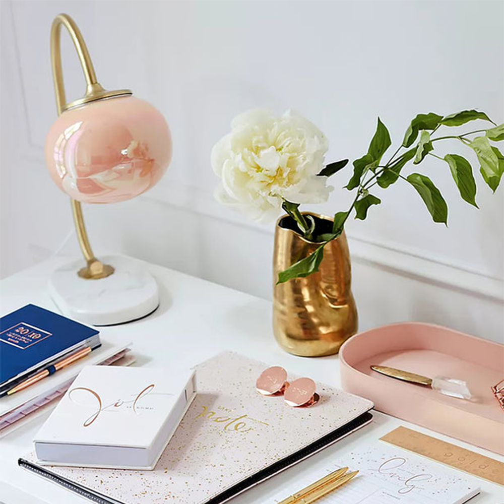 Moderne Metall-Glas-Tischlampe, Eisen-Marmor-Glas, Nachttisch/Zimmer, E26 Sockel, 110V-240V