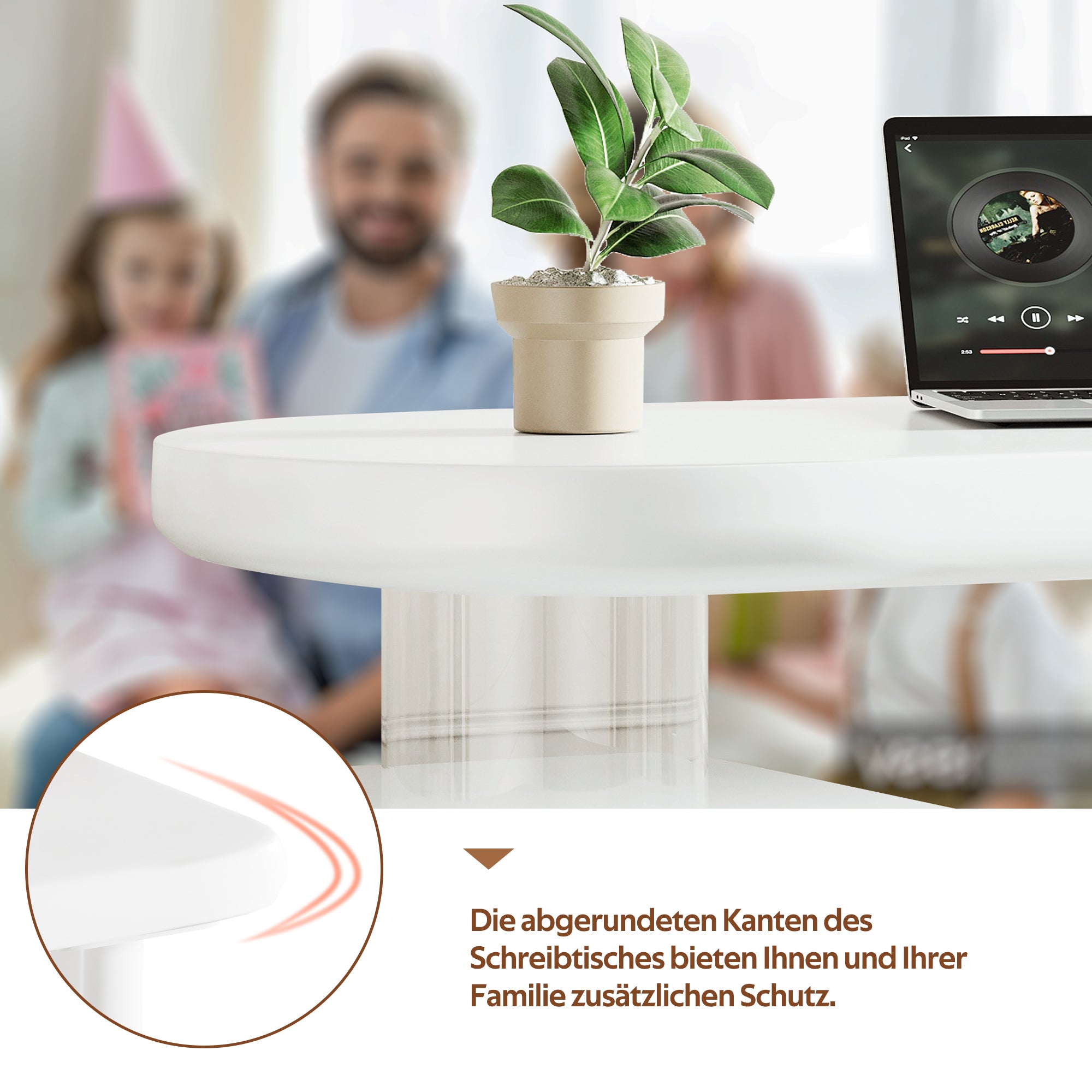 Schreibtisch mit integrierter Haustierhöhle