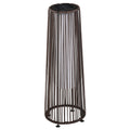 Elegante Solar-Gartenleuchte im modernen Rattan-Design