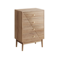 Modern Oak 4-Drawer Storage Cabinet