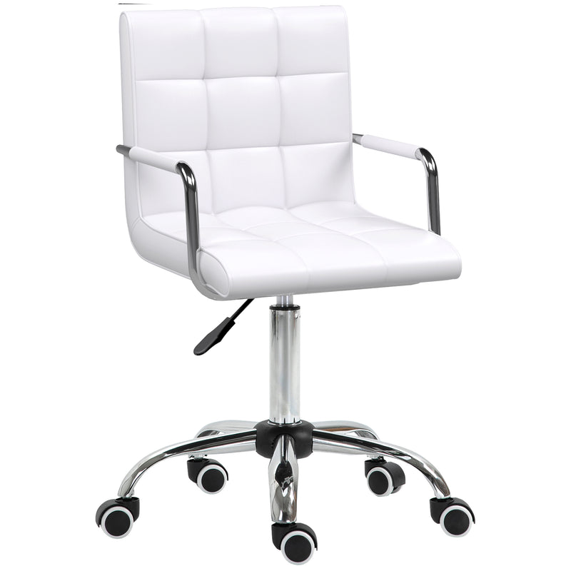 Ergonomischer Drehstuhl mit Armlehnen und Rollen für Büro & Homeoffice